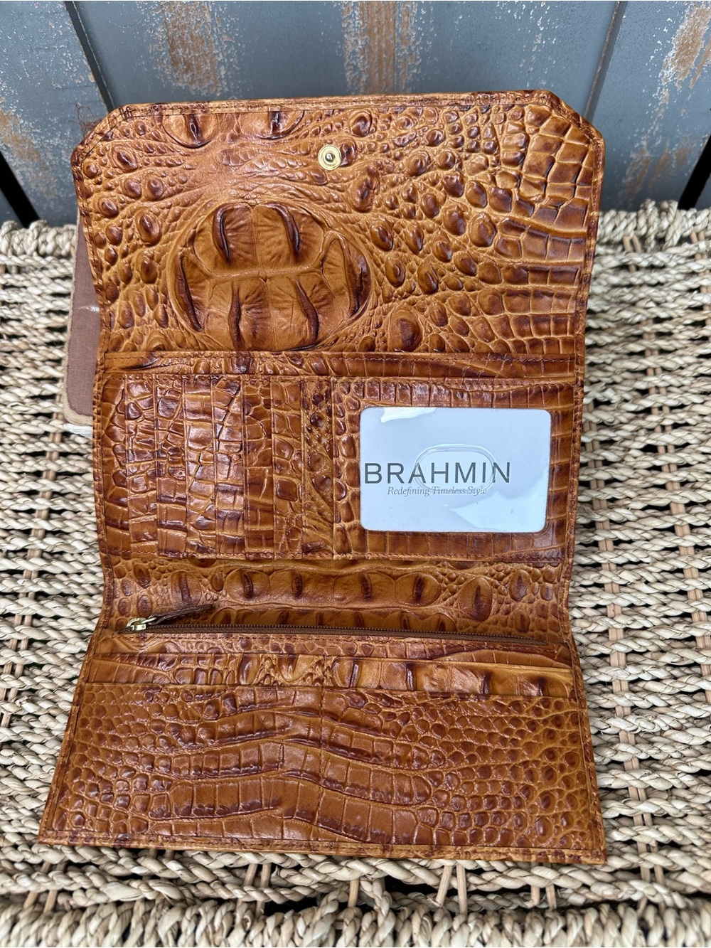 Brahmin Bristol Wallet Whiskey Melbourne NWT - Picture 10 of 16